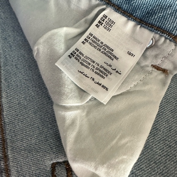 INC denim pants size 12/31 in new blue - Picture 10 of 16